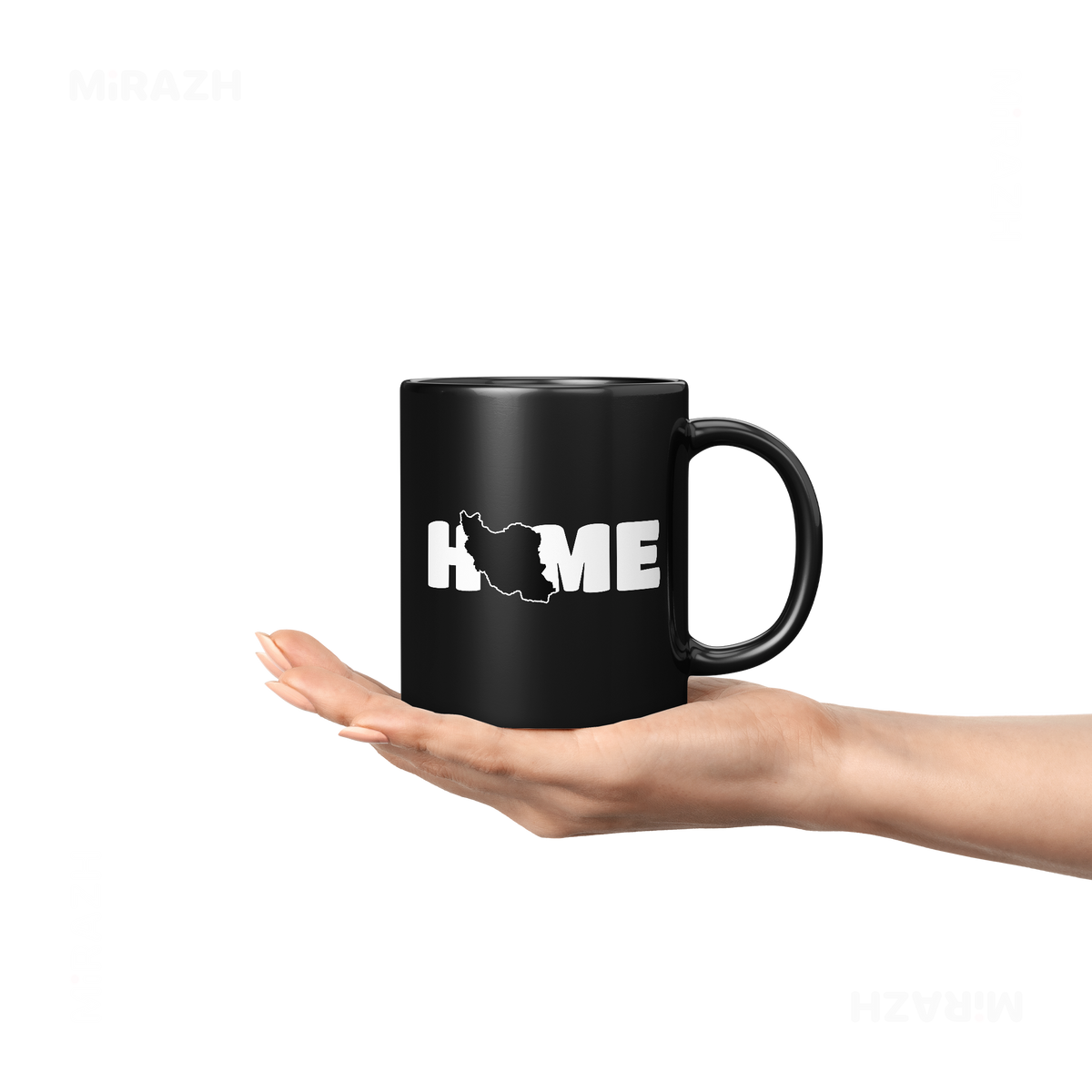 IranMyHome Ceramic Mug 04 Black