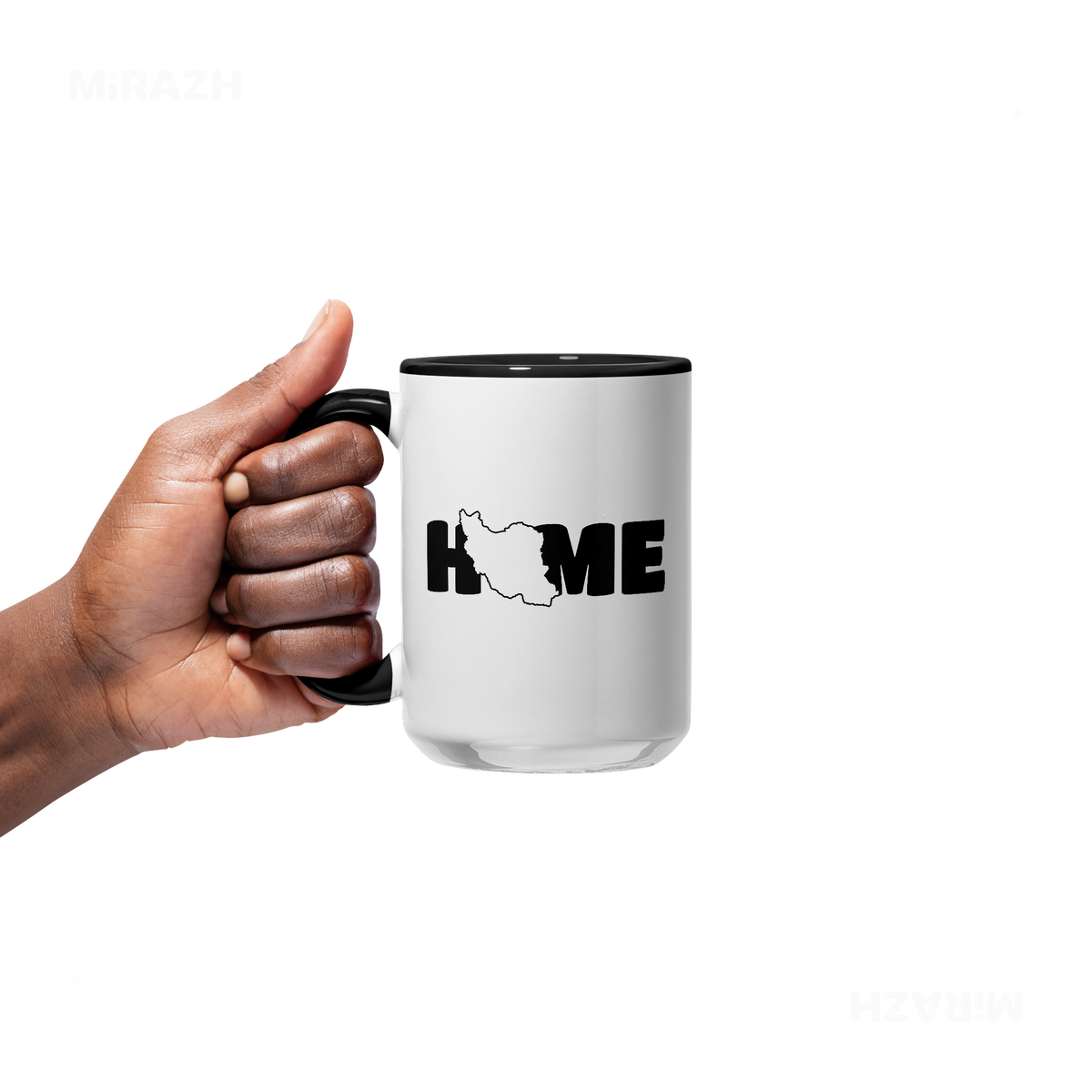 IranMyHome Ceramic Mug 05 White Black