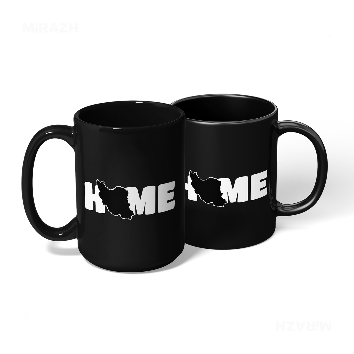 IranMyHome Ceramic Mug 08 Black