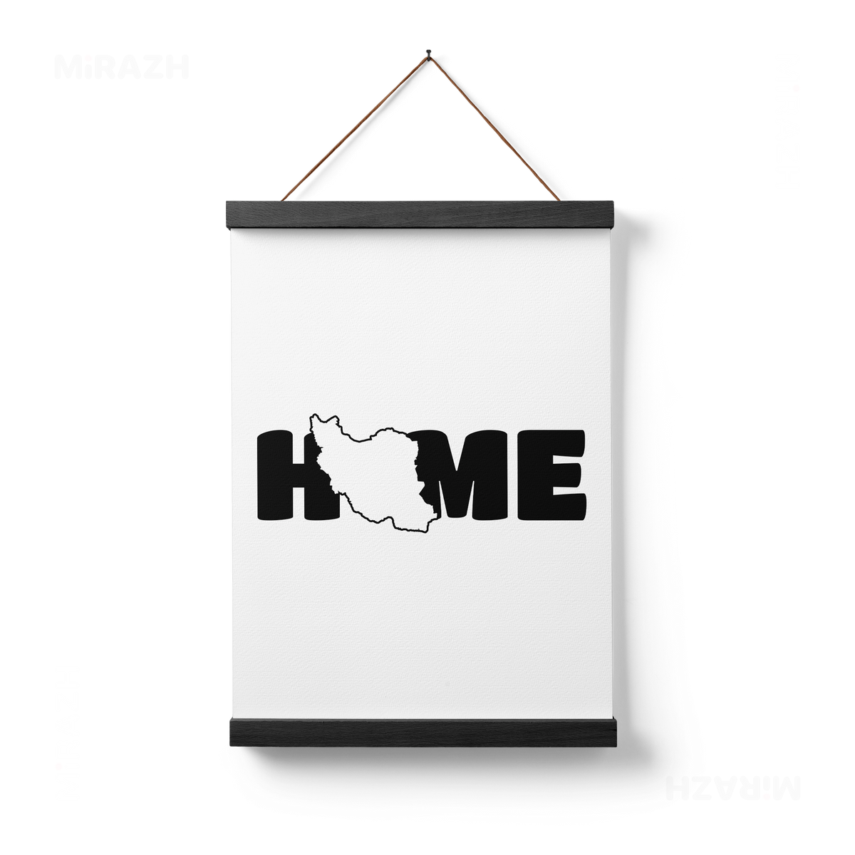IranMyHome Magnetic Hanger Poster 01 Black Wood