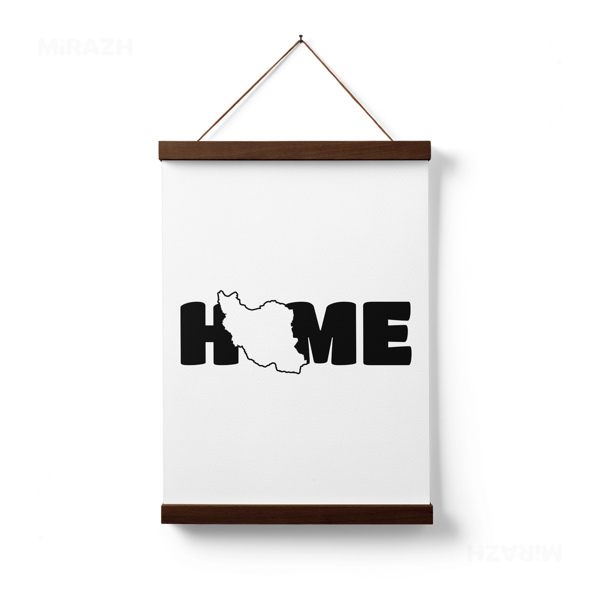IranMyHome Magnetic Hanger Poster 01 Dark Wood
