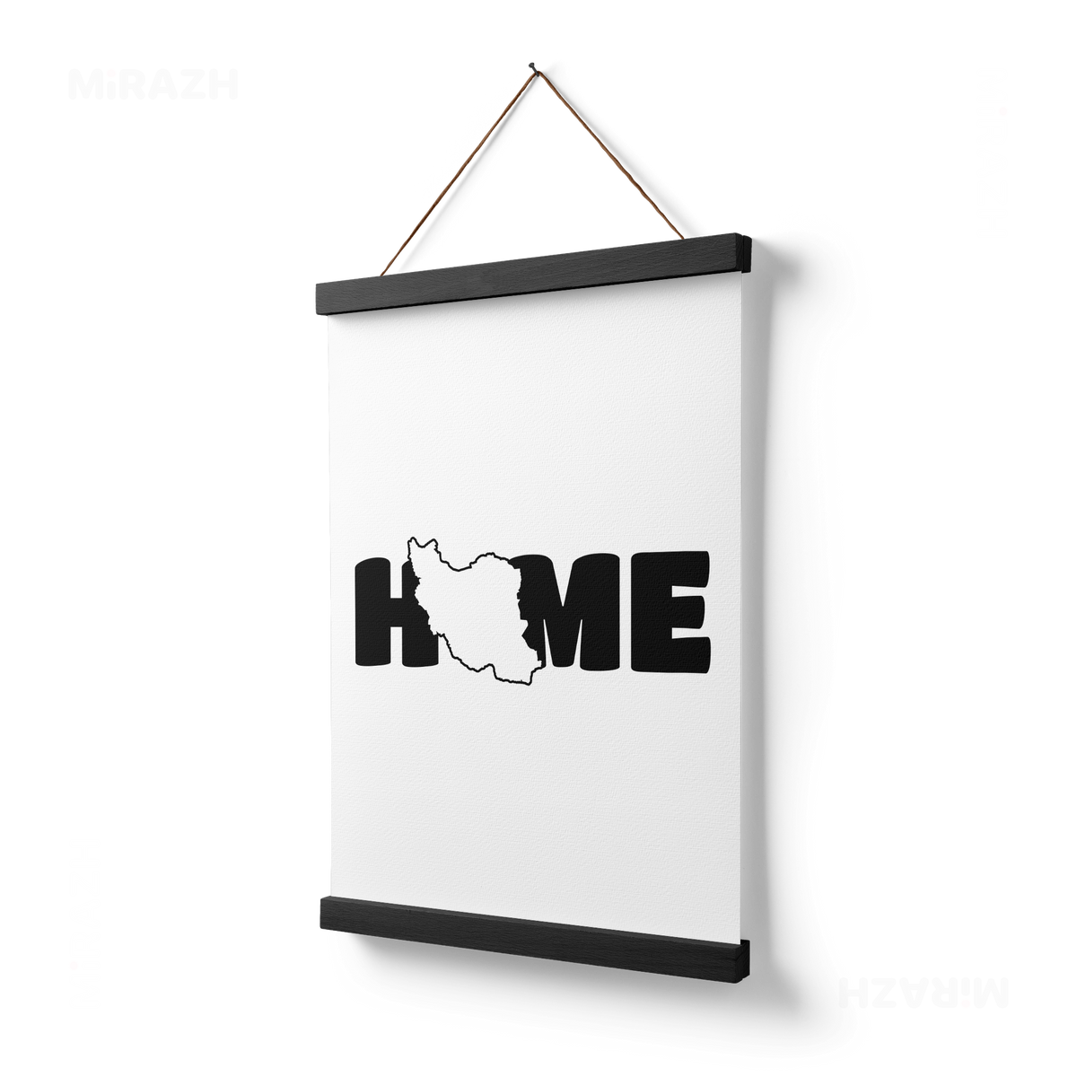 IranMyHome Magnetic Hanger Poster 03 Black Wood