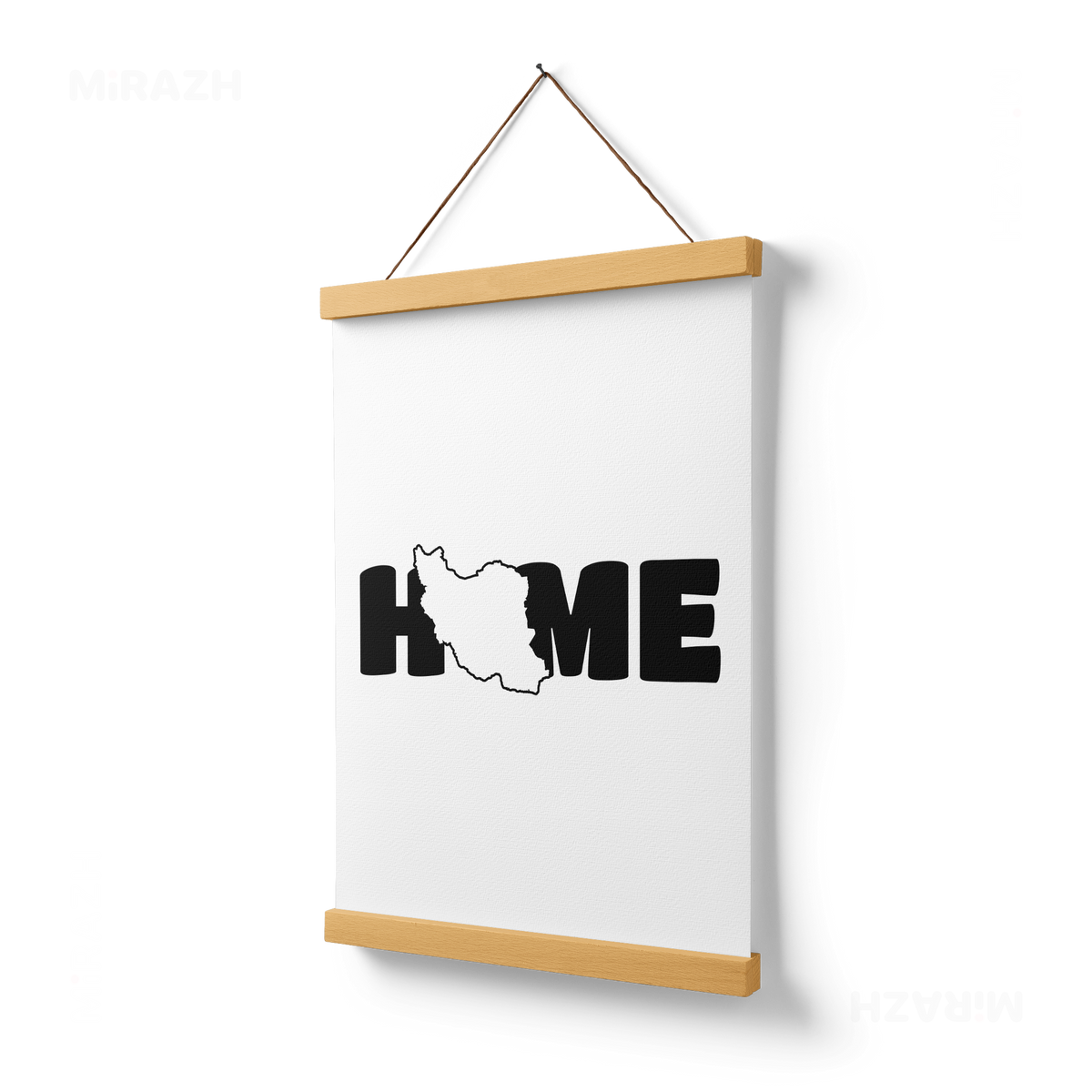 IranMyHome Magnetic Hanger Poster 03 Natural Wood