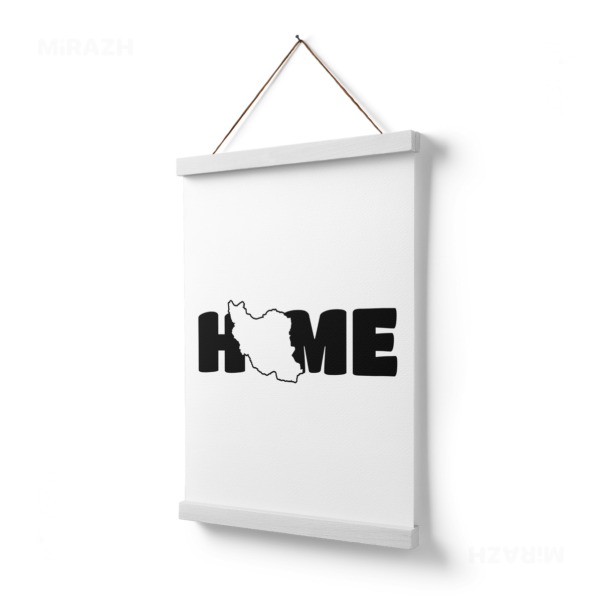 IranMyHome Magnetic Hanger Poster 03 White Wood