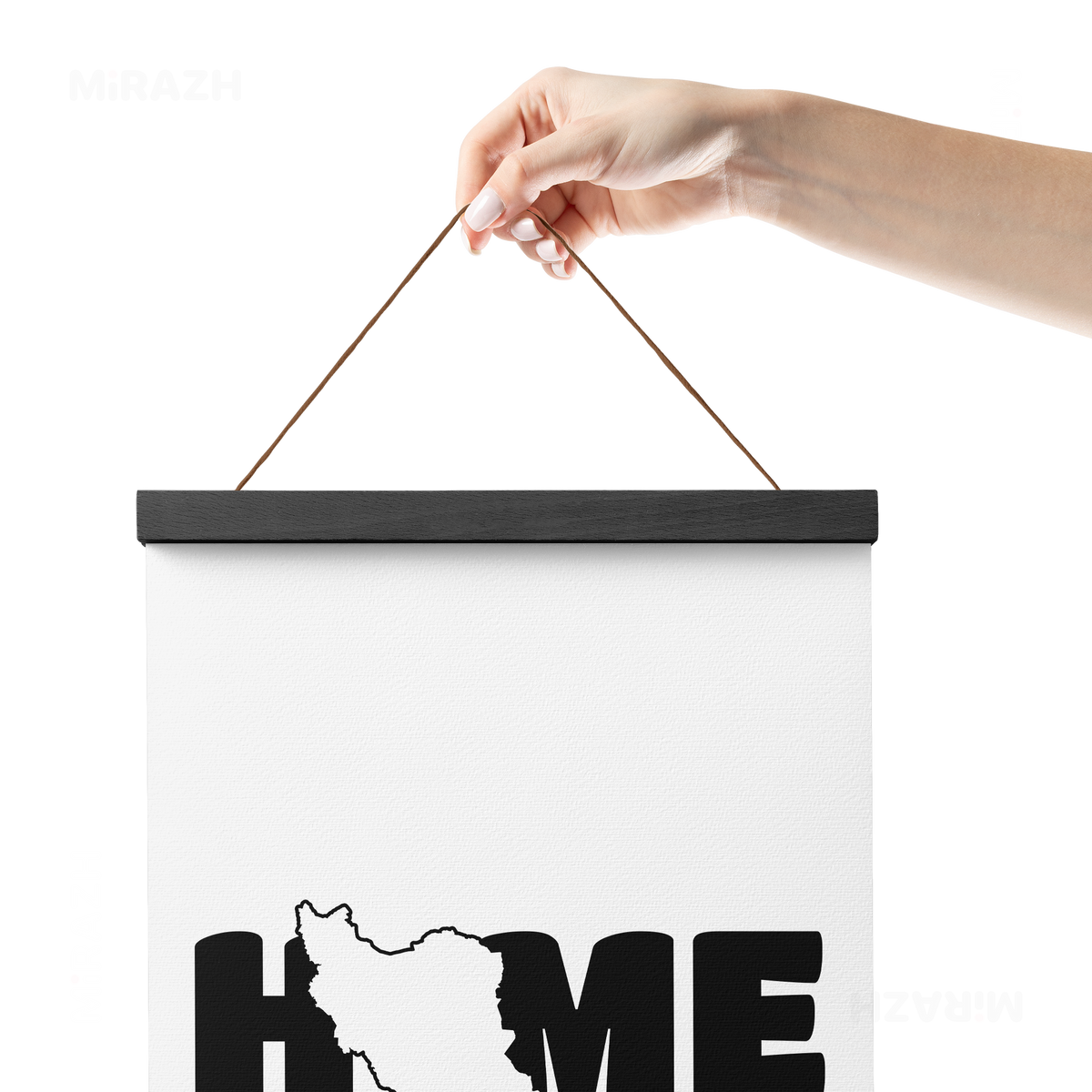 IranMyHome Magnetic Hanger Poster 05 Black Wood