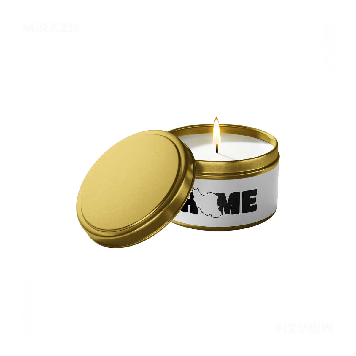 IranMyHome Tin Candle 01 Gold