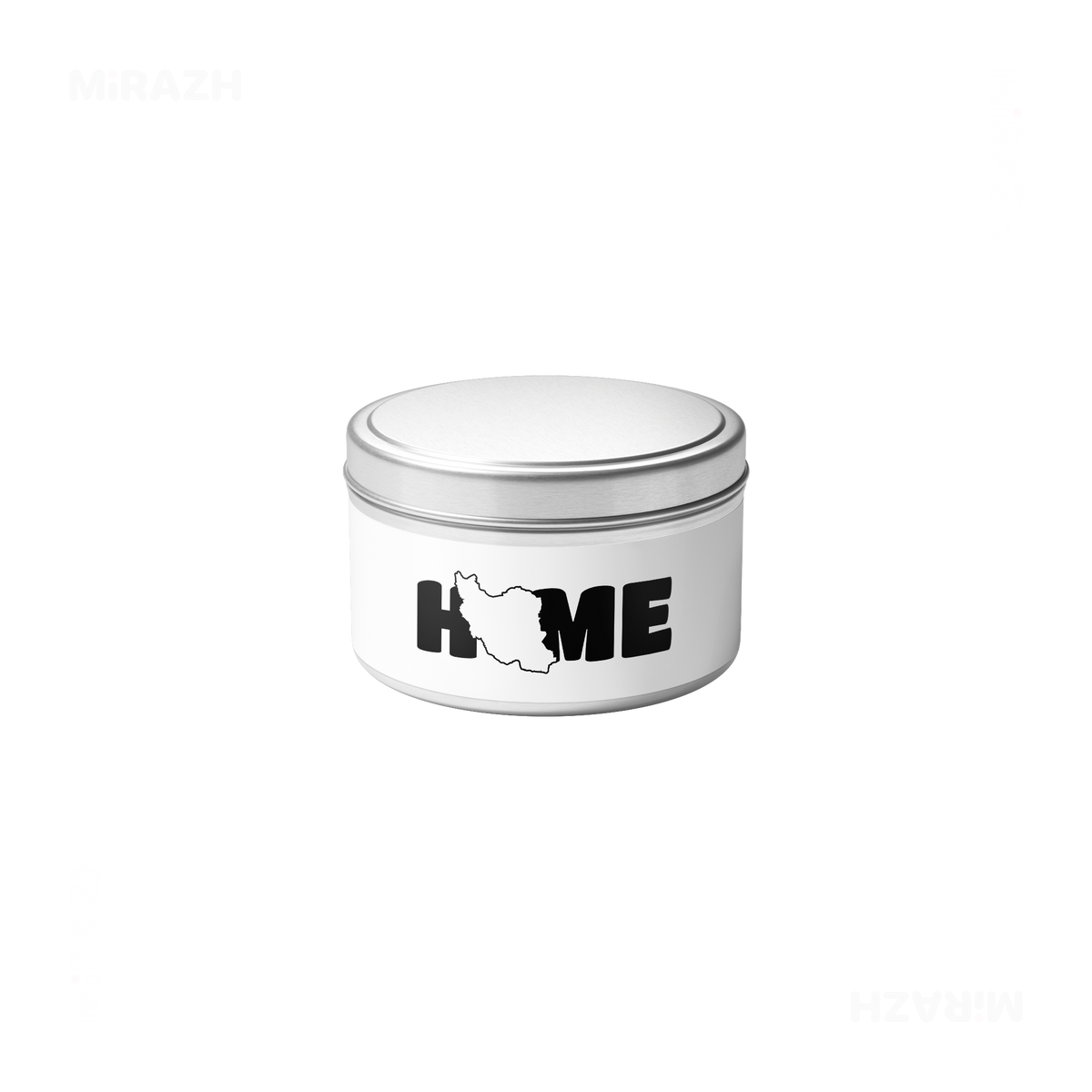 IranMyHome Tin Candle 04 Silver