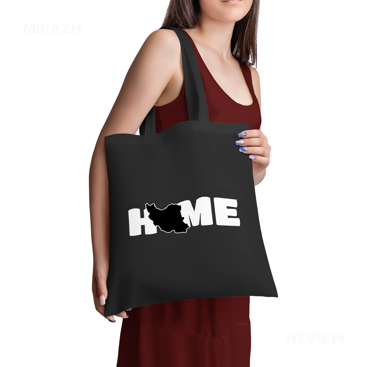 IranMyHome Tote Bags 02 Black