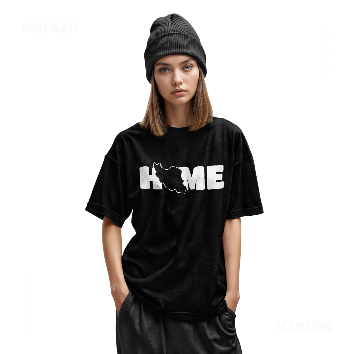 IranMyHome Youth T Shirt 02 Black
