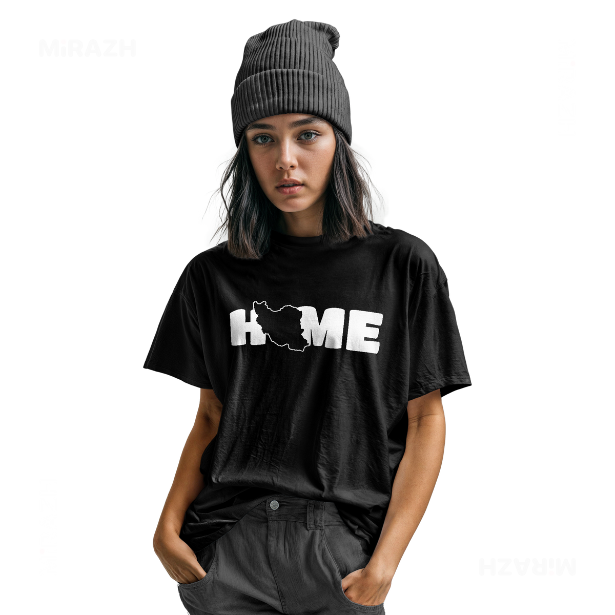 IranMyHome Youth T Shirt 04 Black