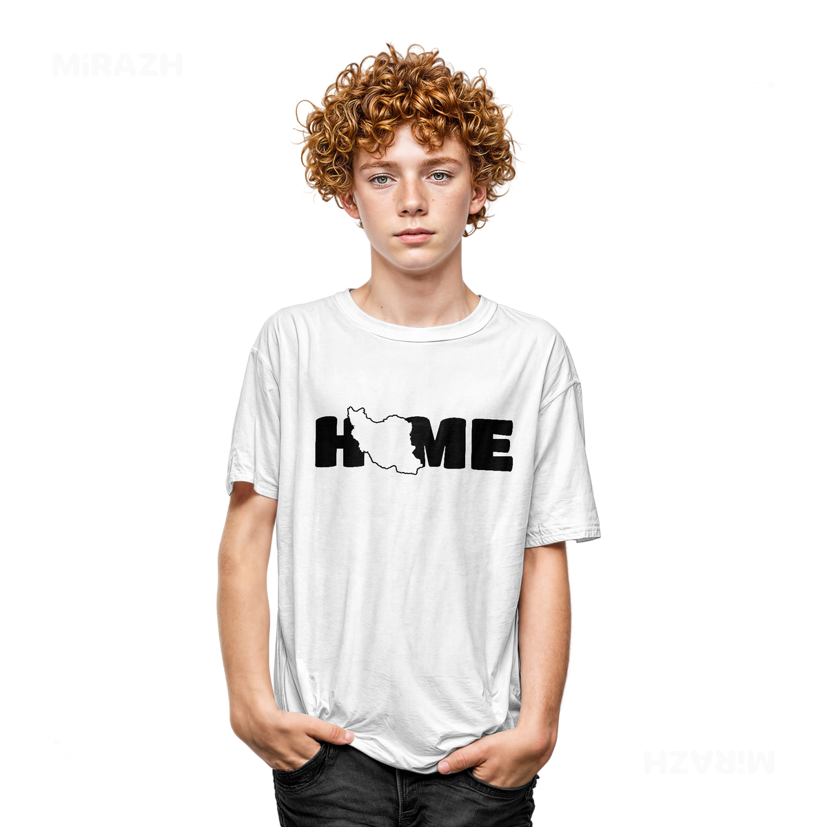 IranMyHome Youth T Shirt 05 White