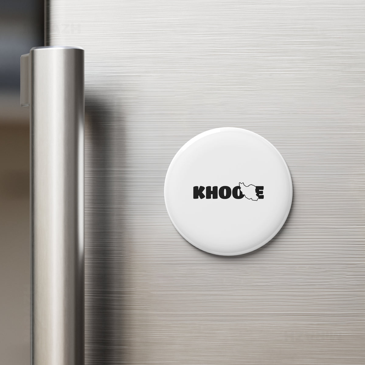 IranMyKhoone Button Magnet 02 Round