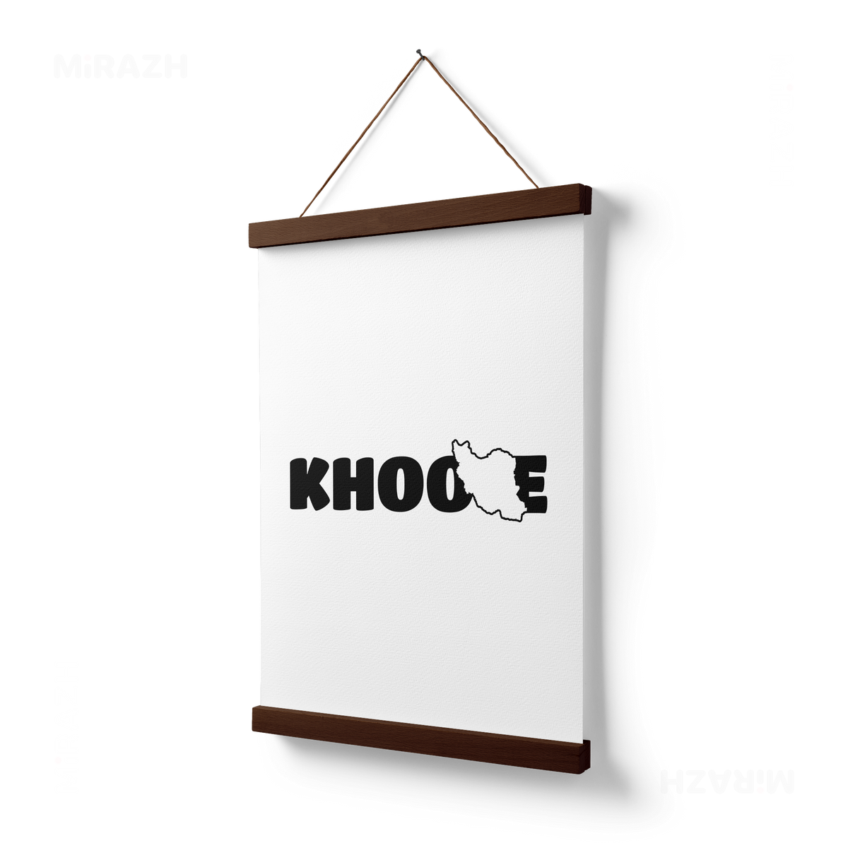 IranMyKhoone Magnetic Hanger Poster 03 Dark Wood