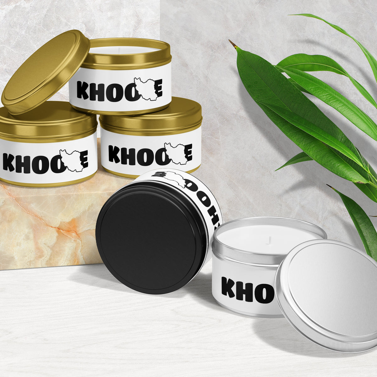 IranMyKhoone Tin Candle 02 Gold