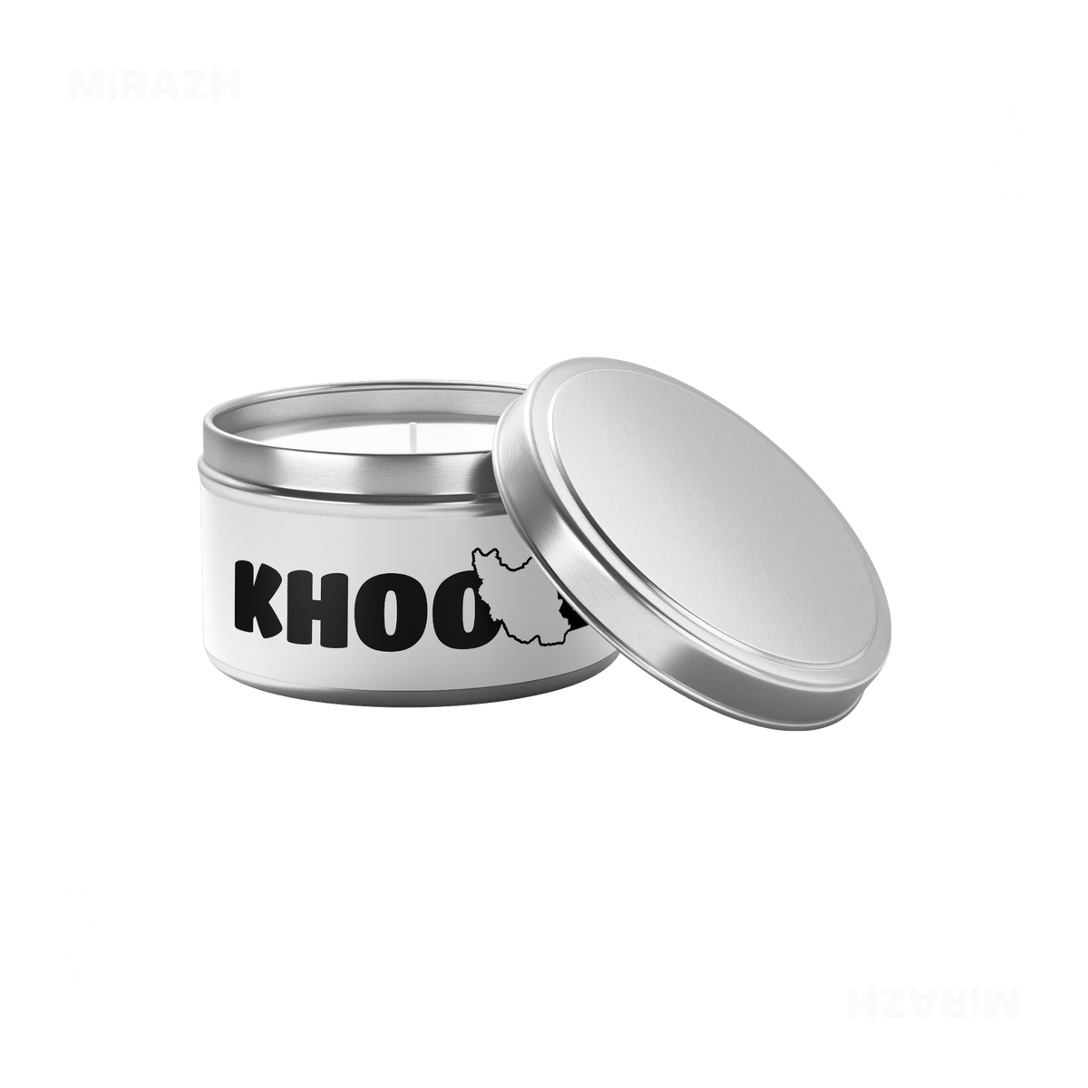 IranMyKhoone Tin Candle 03 Silver