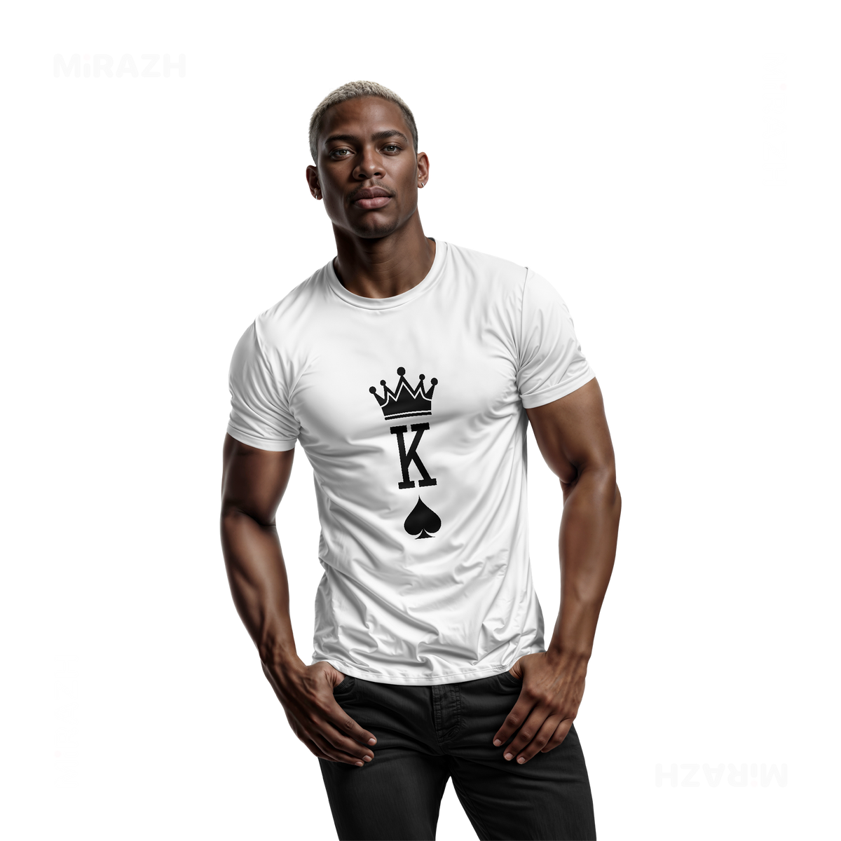 KingOfSpades Adult T Shirt 02 White