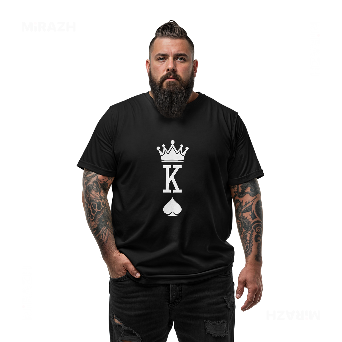 KingOfSpades Adult T Shirt 05 Black