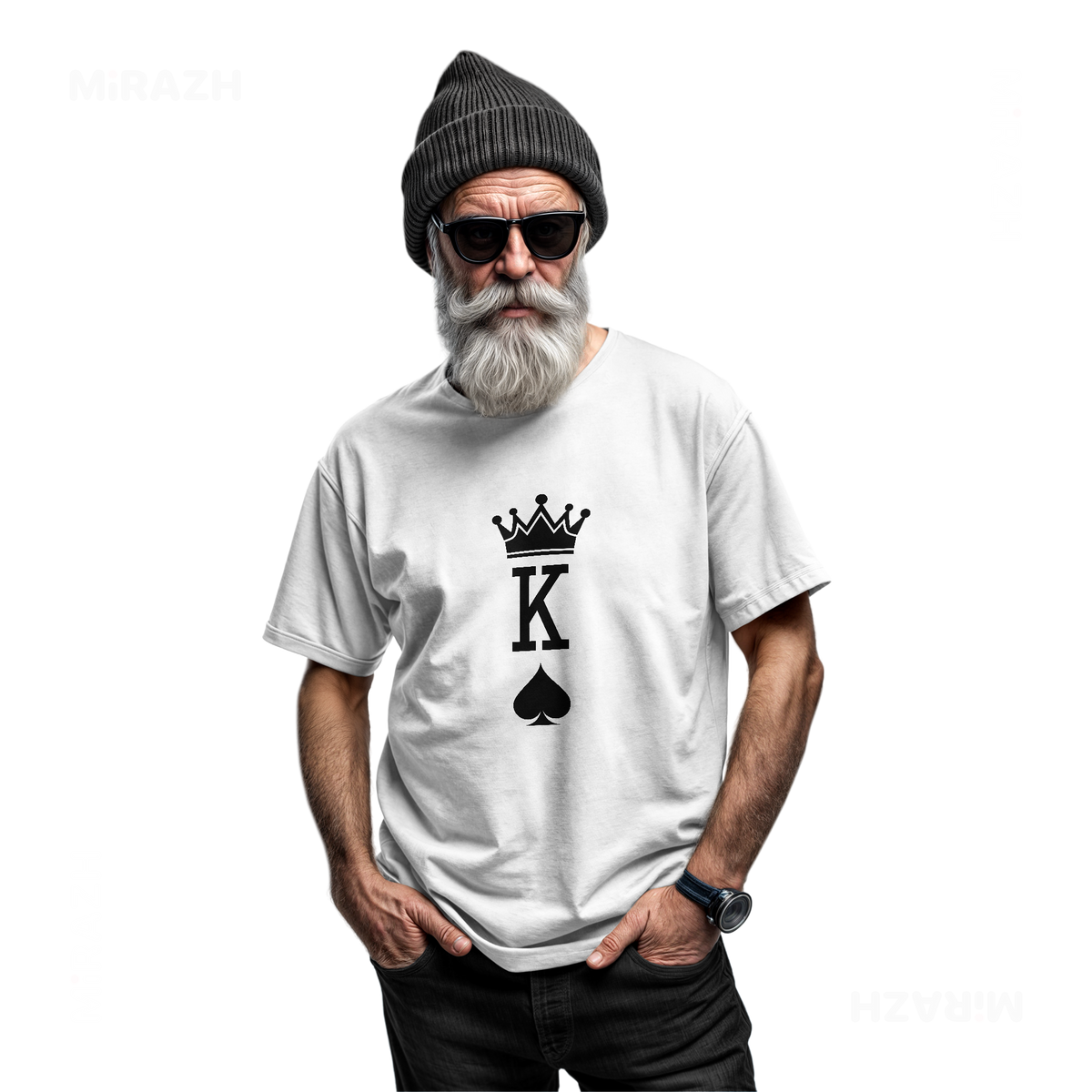 KingOfSpades Adult T Shirt 06 White