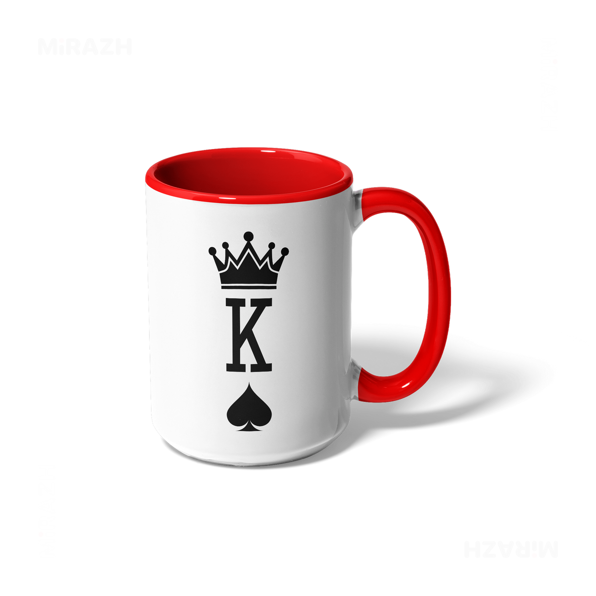 KingOfSpades Ceramic Mug 01 White Red