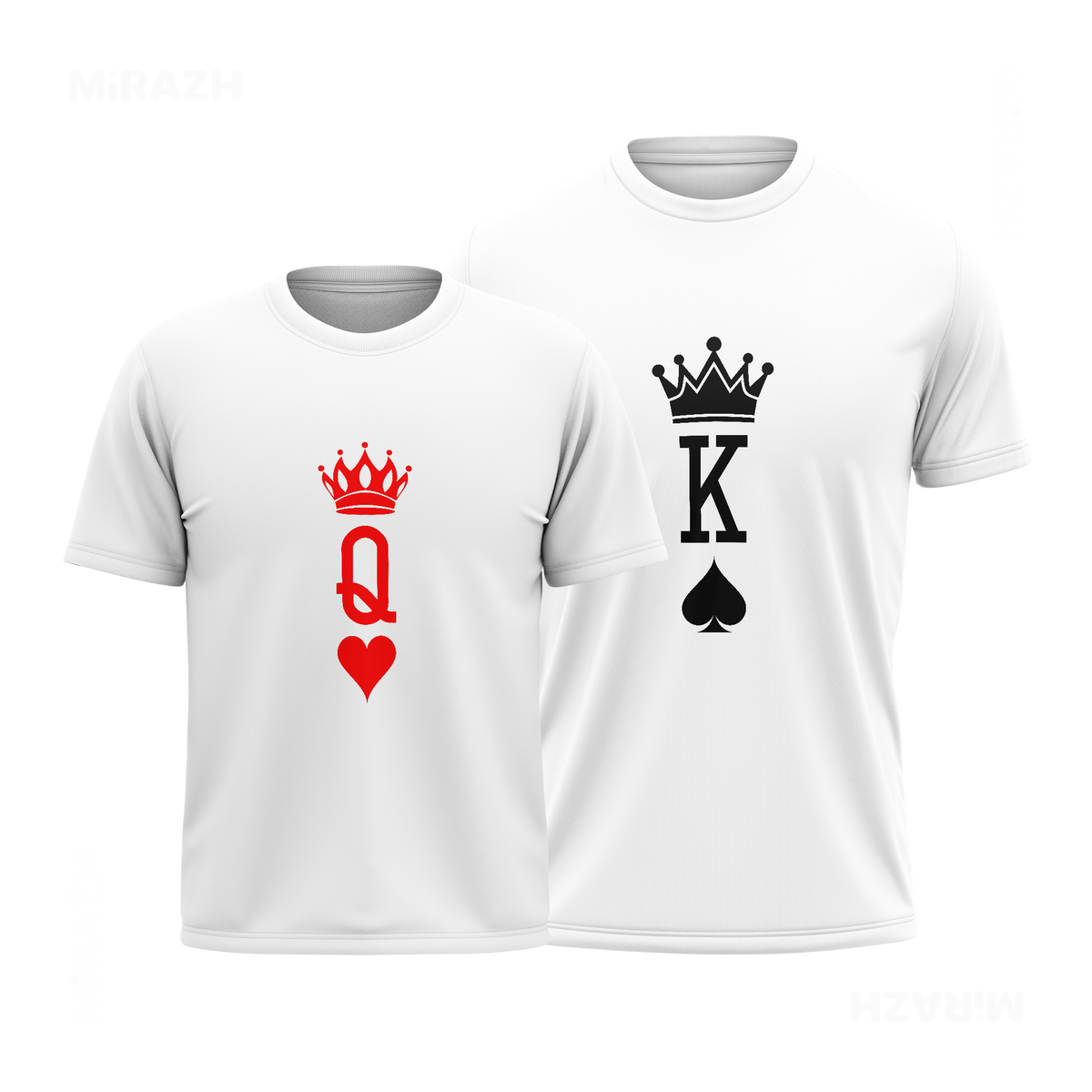 KingOfSpades Couple T Shirt 01 White