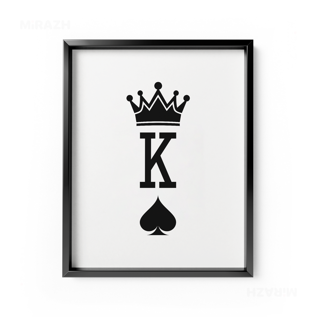 KingOfSpades Framed Poster 01 Black Aluminum