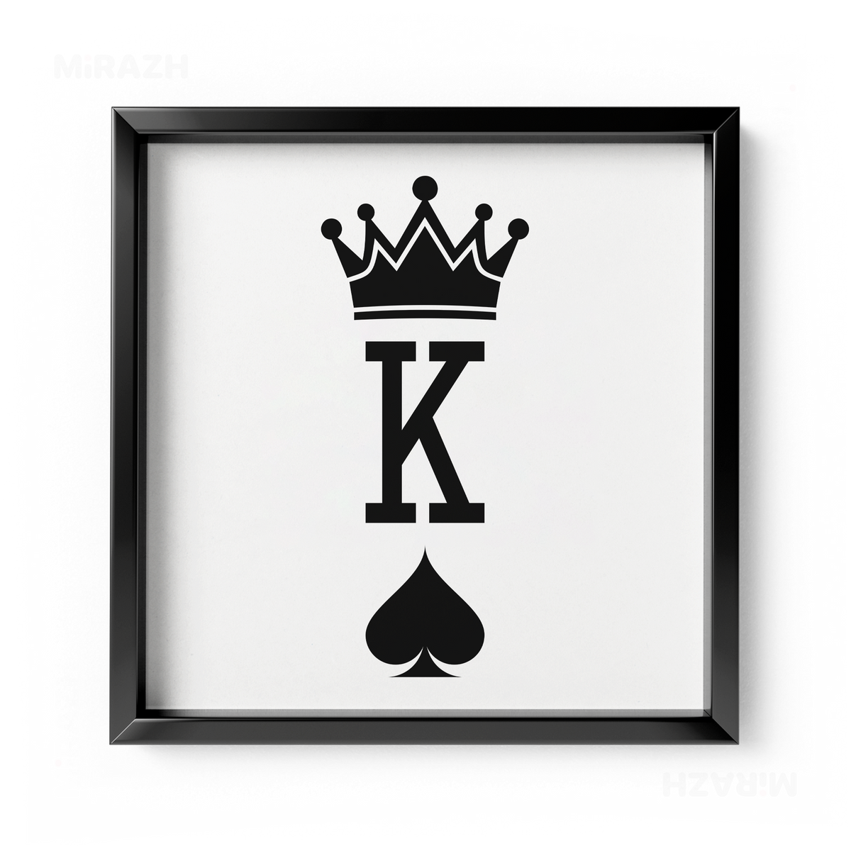KingOfSpades Framed Poster 04 Black Aluminum