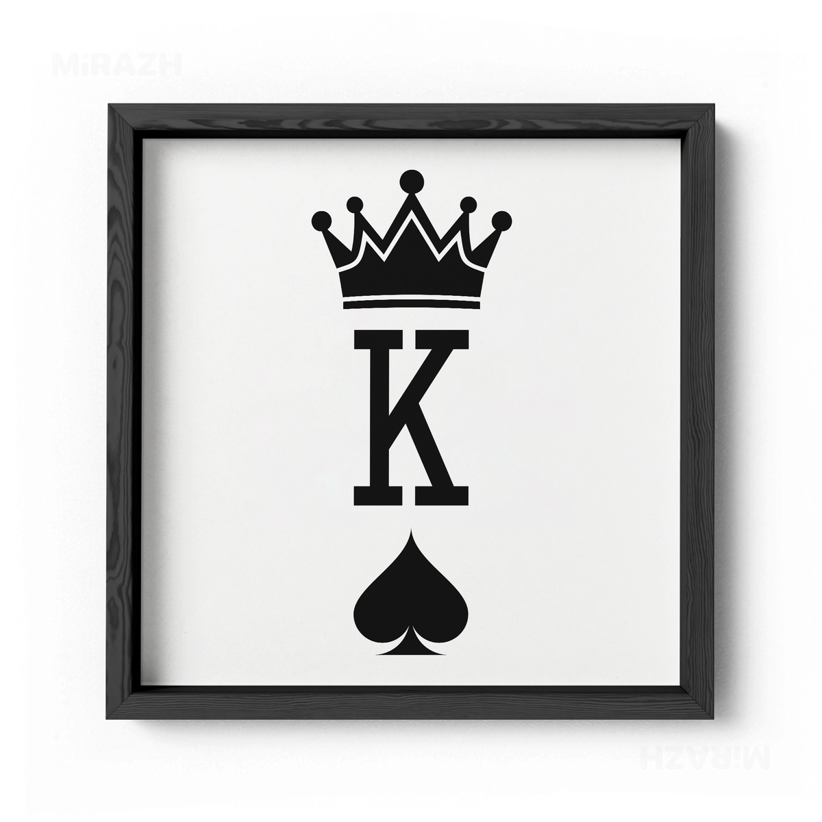 KingOfSpades Framed Poster 04 Black Wood