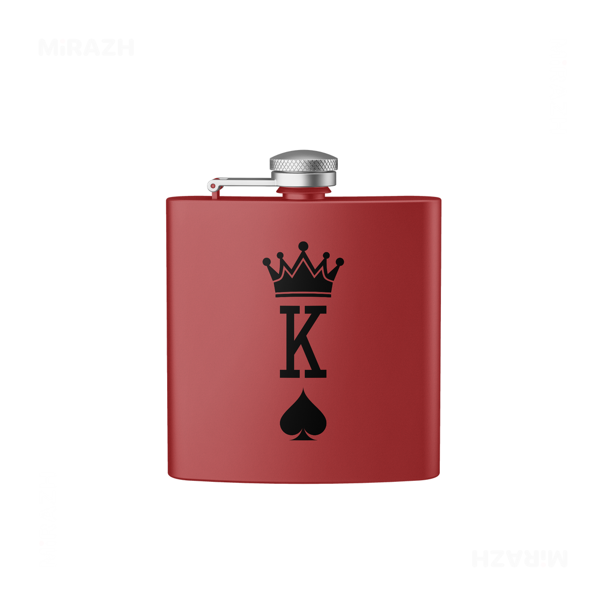 KingOfSpades Hip Flasks 01 Red