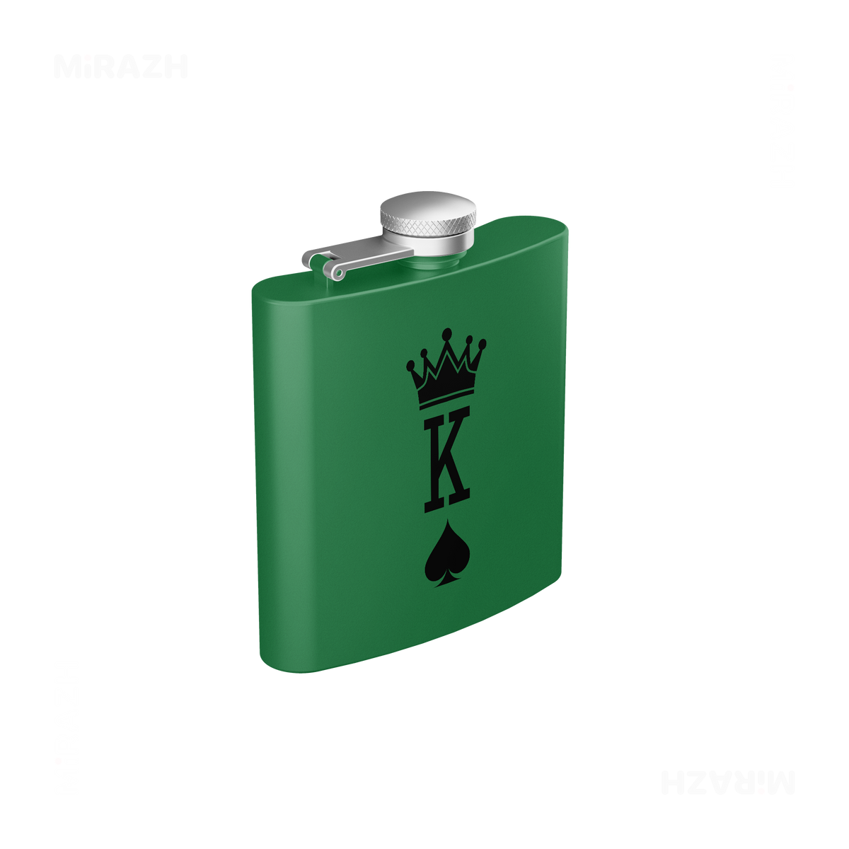 KingOfSpades Hip Flasks 03 Green