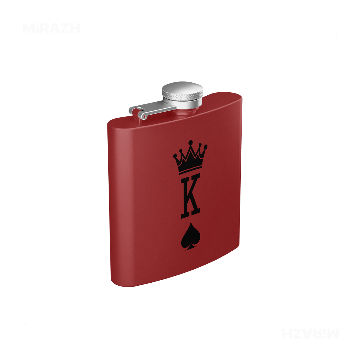 KingOfSpades Hip Flasks 03 Red