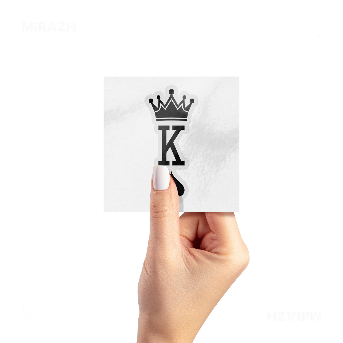 KingOfSpades Kiss Cut Sticker 02 Clear