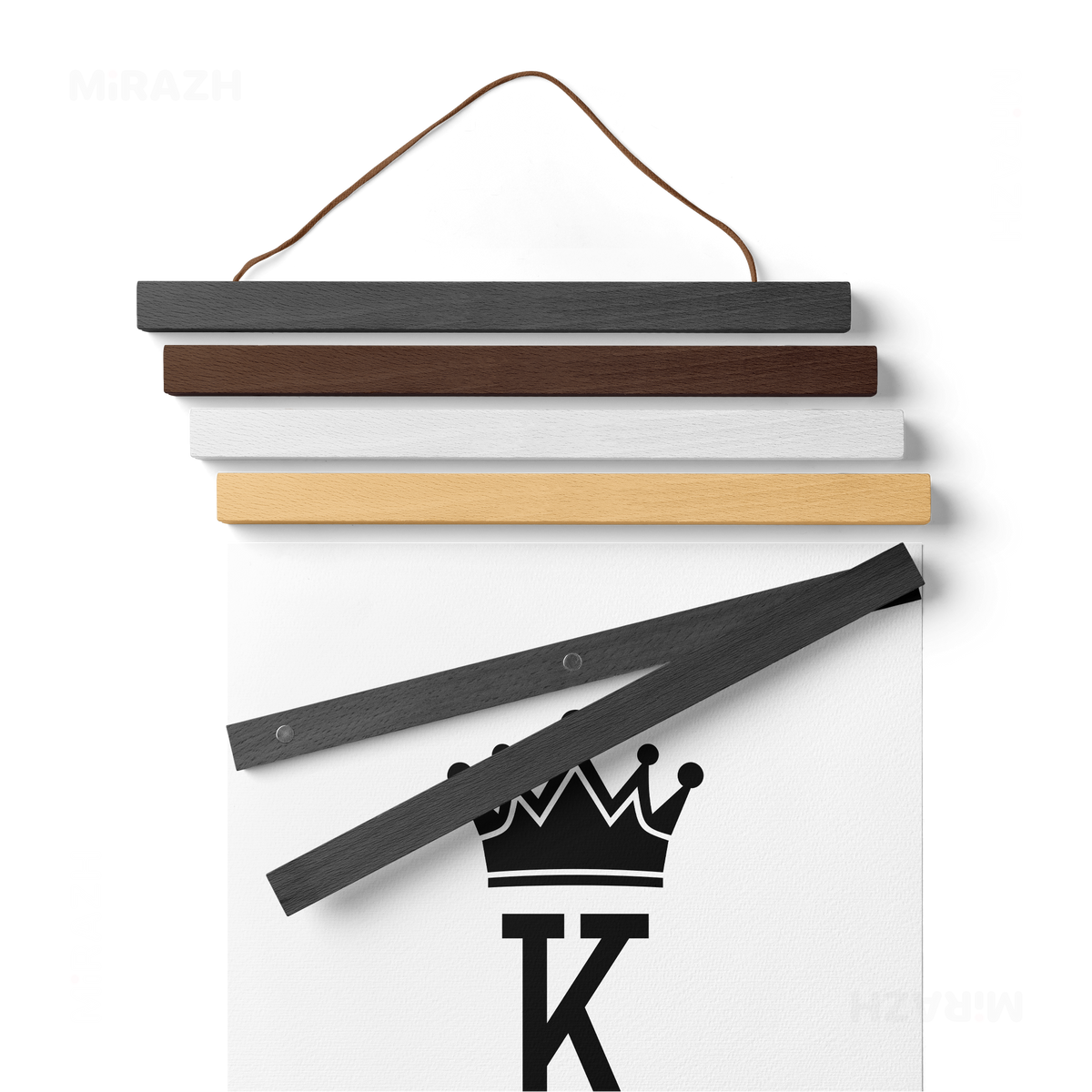 KingOfSpades Magnetic Hanger Poster 02 Black Wood