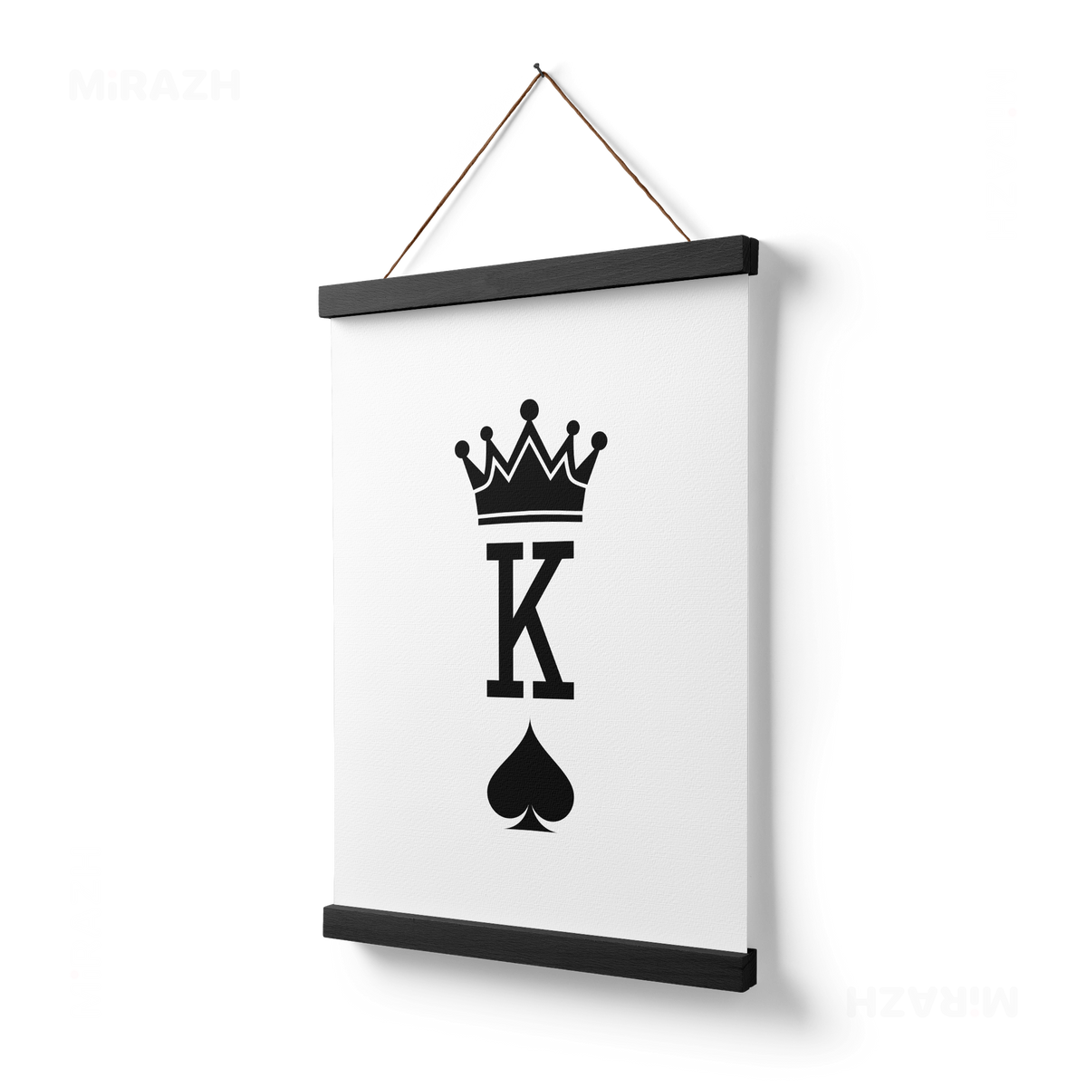 KingOfSpades Magnetic Hanger Poster 03 Black Wood