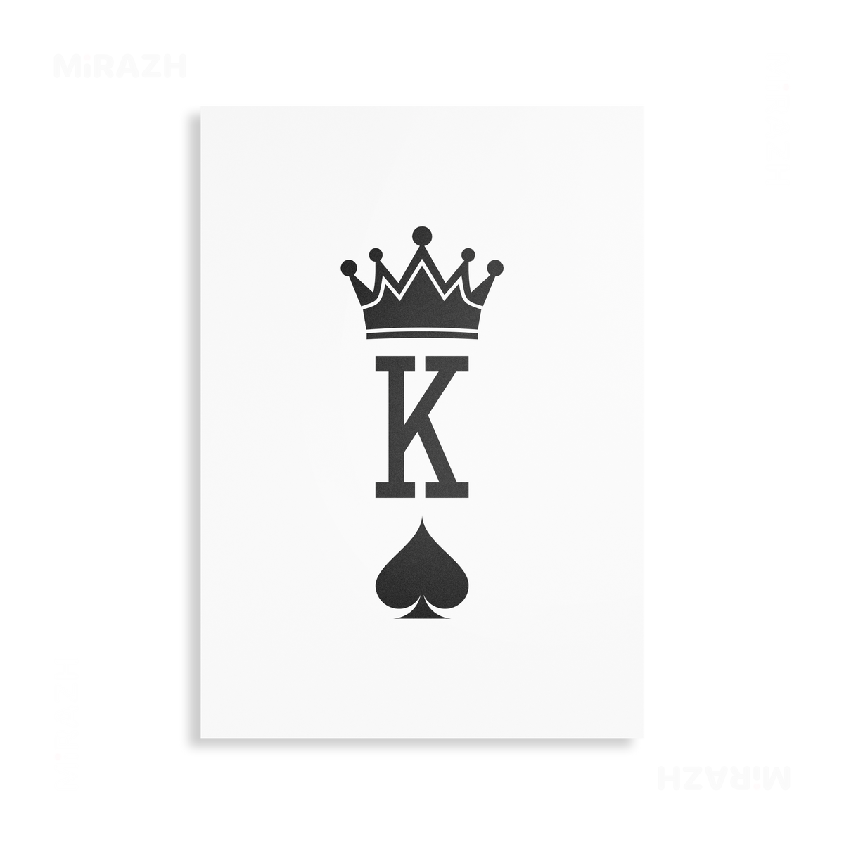 KingOfSpades Metallic Print 01 Aluminum