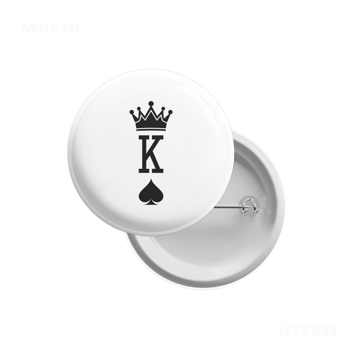 KingOfSpades Pin Buttons 01 Round