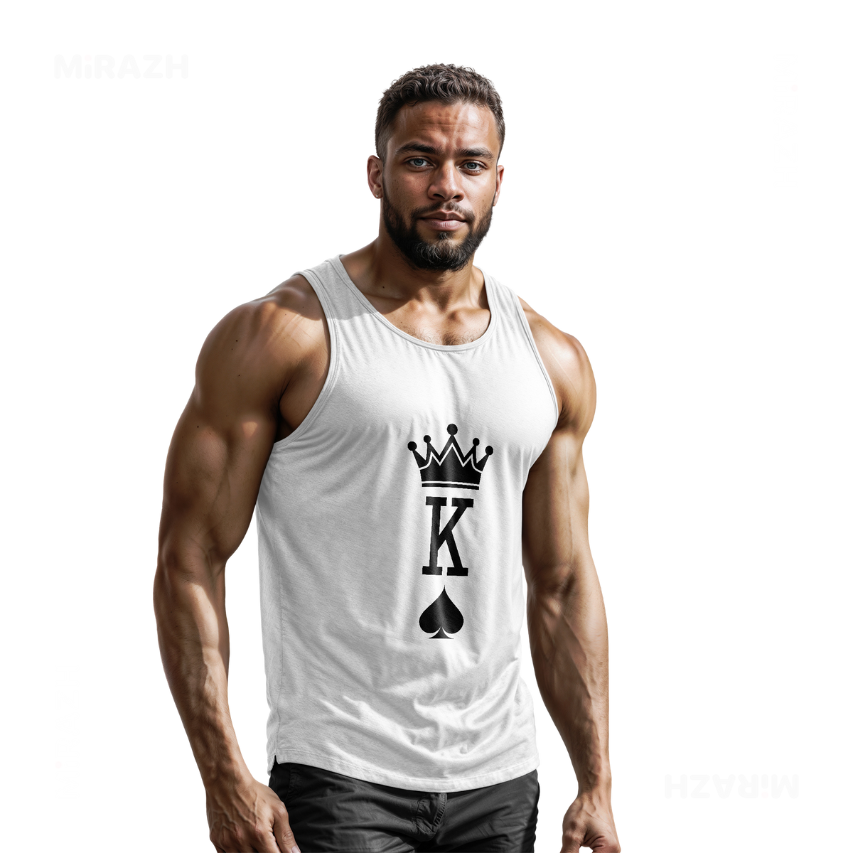 KingOfSpades Tank Tops 02 White