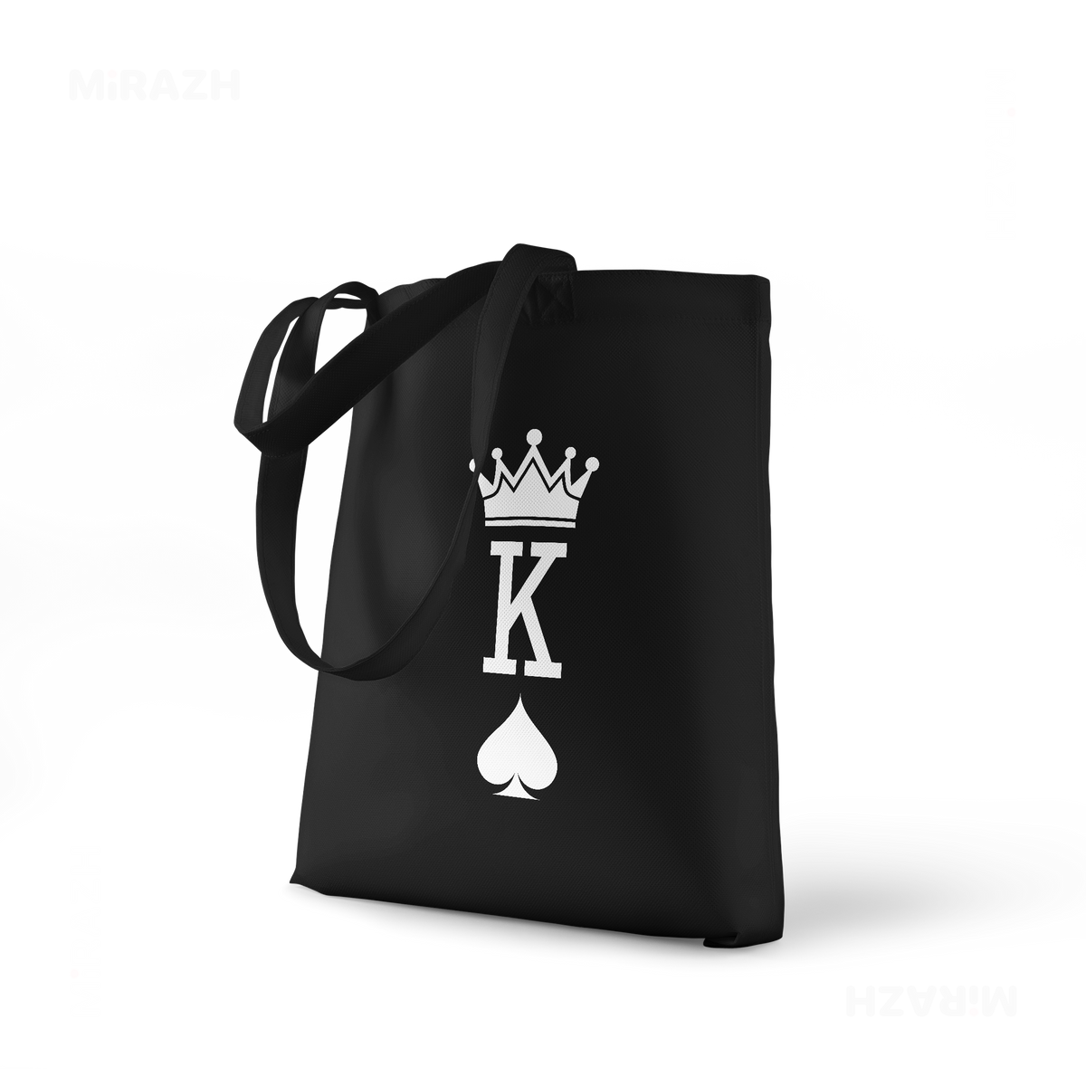 KingOfSpades Tote Bags 01 Black