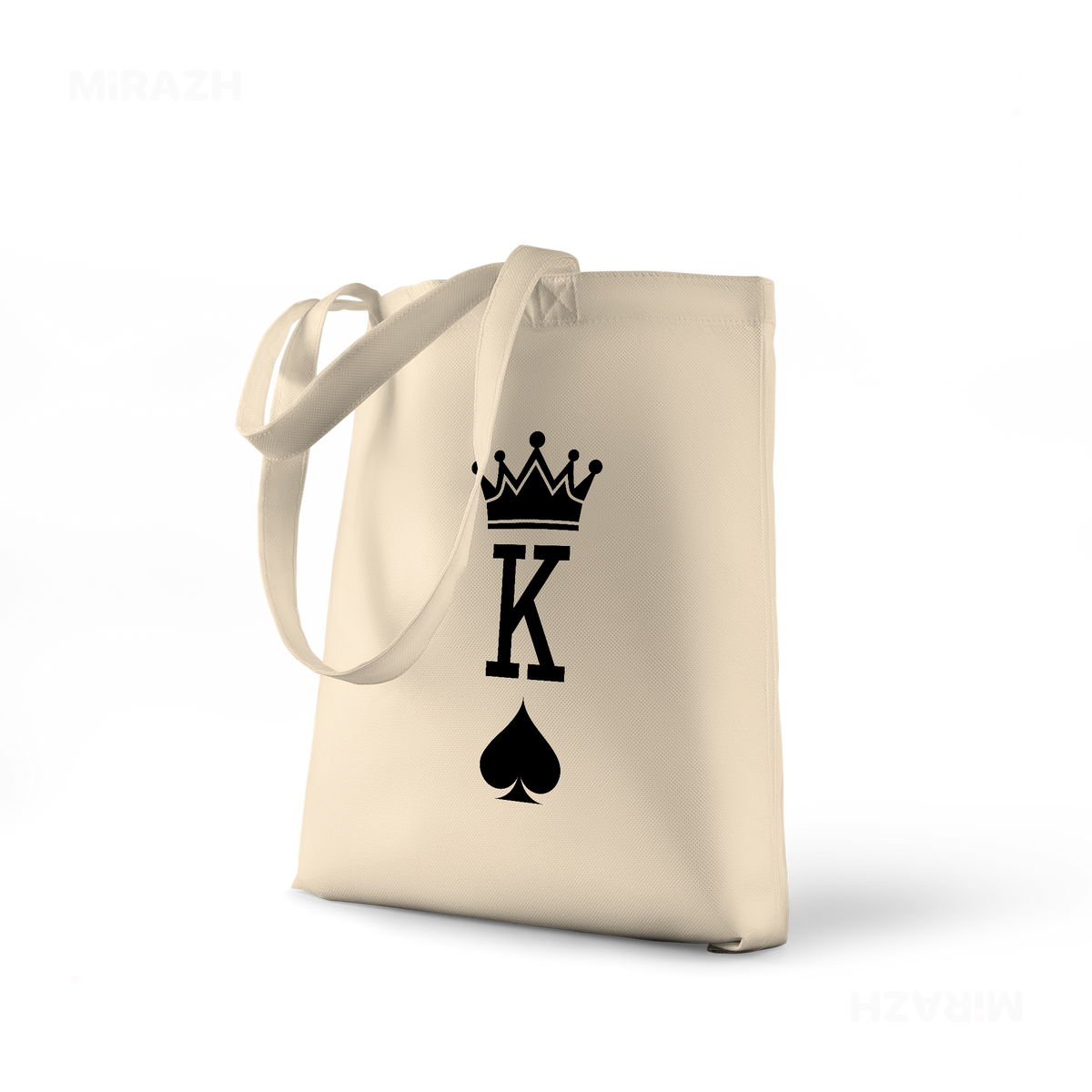 KingOfSpades Tote Bags 01 Natural
