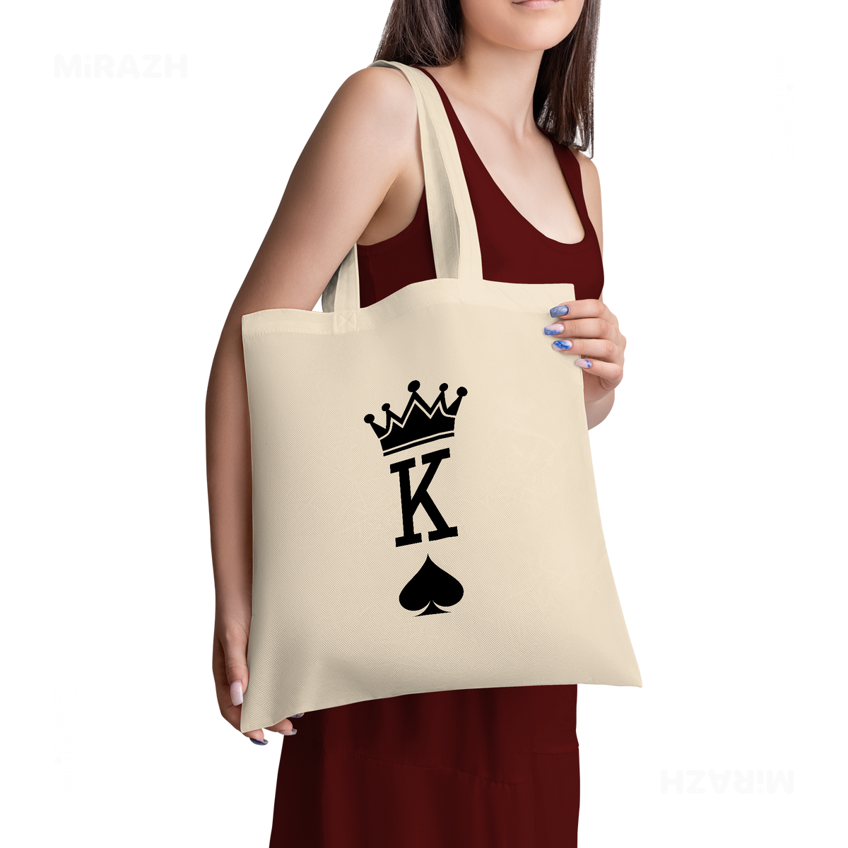 KingOfSpades Tote Bags 02 Natural