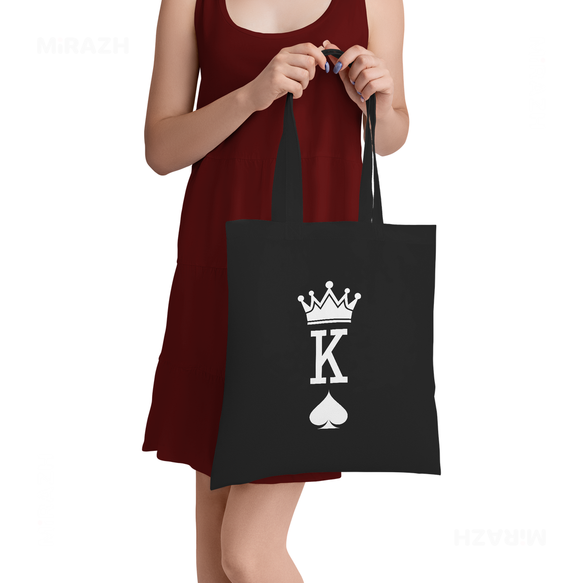 KingOfSpades Tote Bags 05 Black