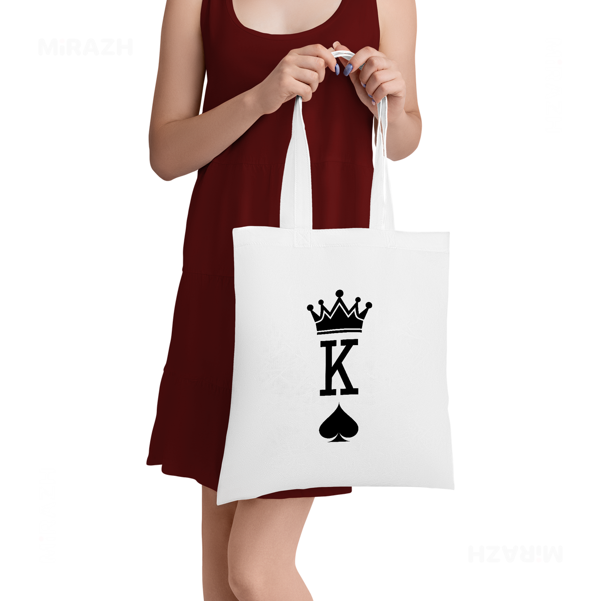 KingOfSpades Tote Bags 05 White