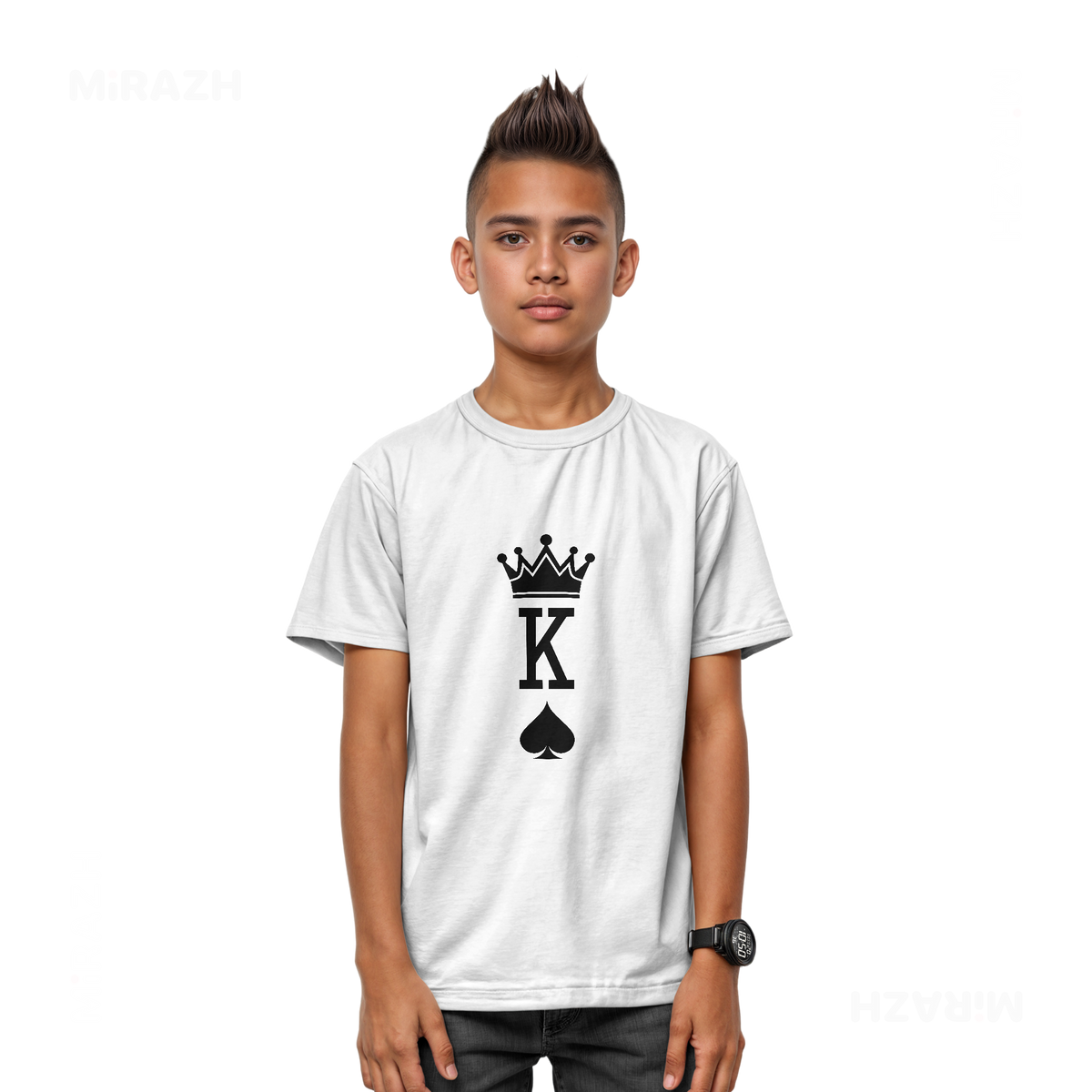 KingOfSpades Youth T Shirt 03 White