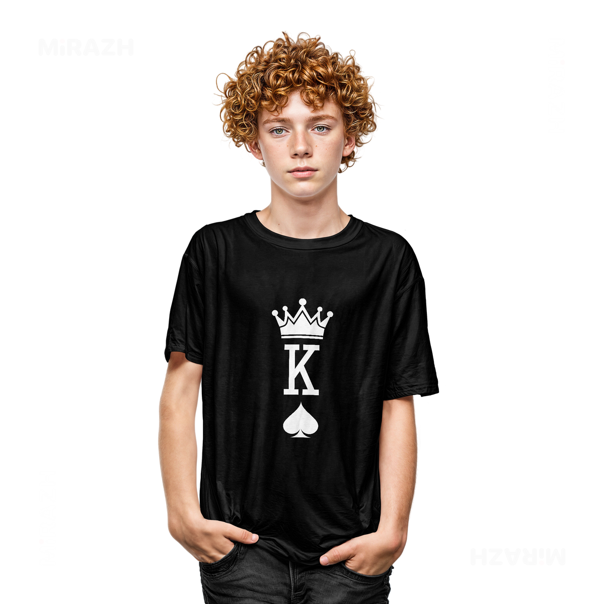 KingOfSpades Youth T Shirt 05 Black