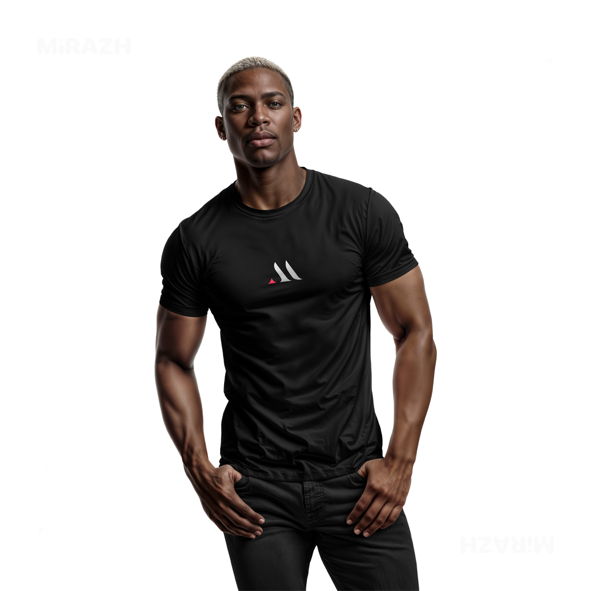MiRAZHMark Adult T Shirt 02 Black