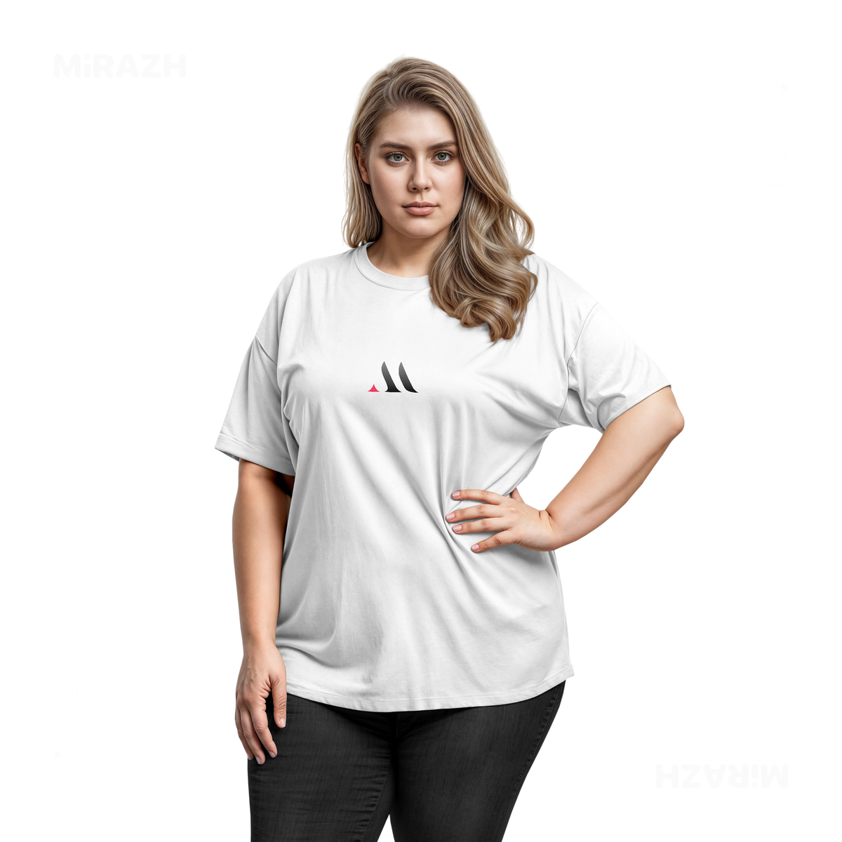 MiRAZHMark Adult T Shirt 03 White