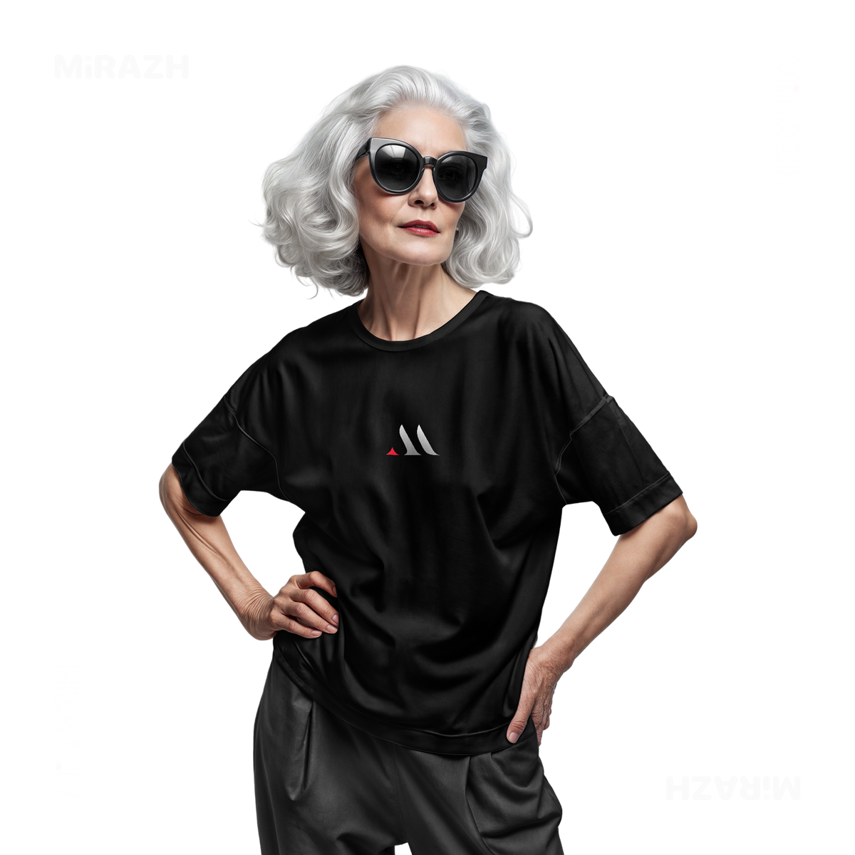 MiRAZHMark Adult T Shirt 07 Black