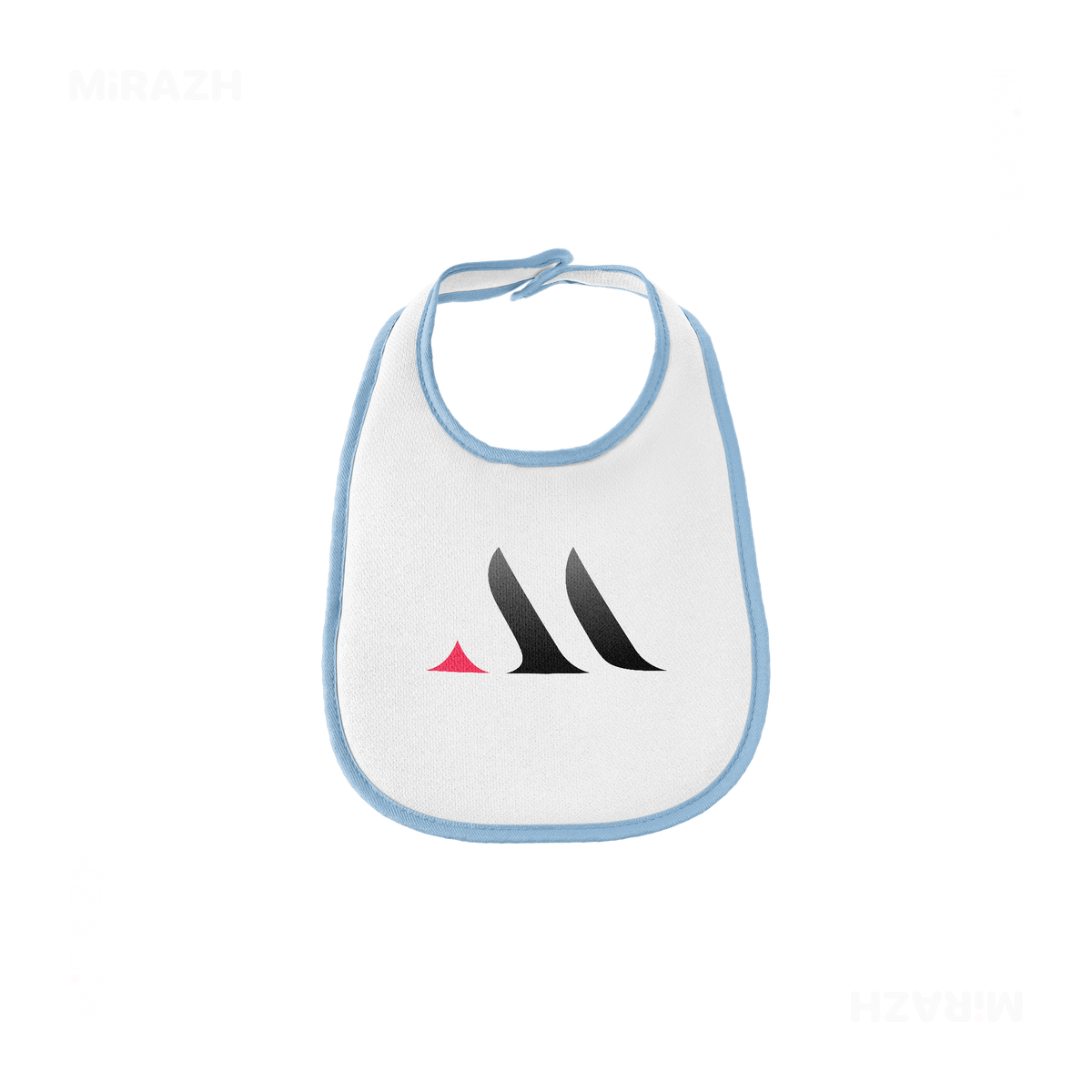 MiRAZHMark Baby Bibs 01 White Lightblue