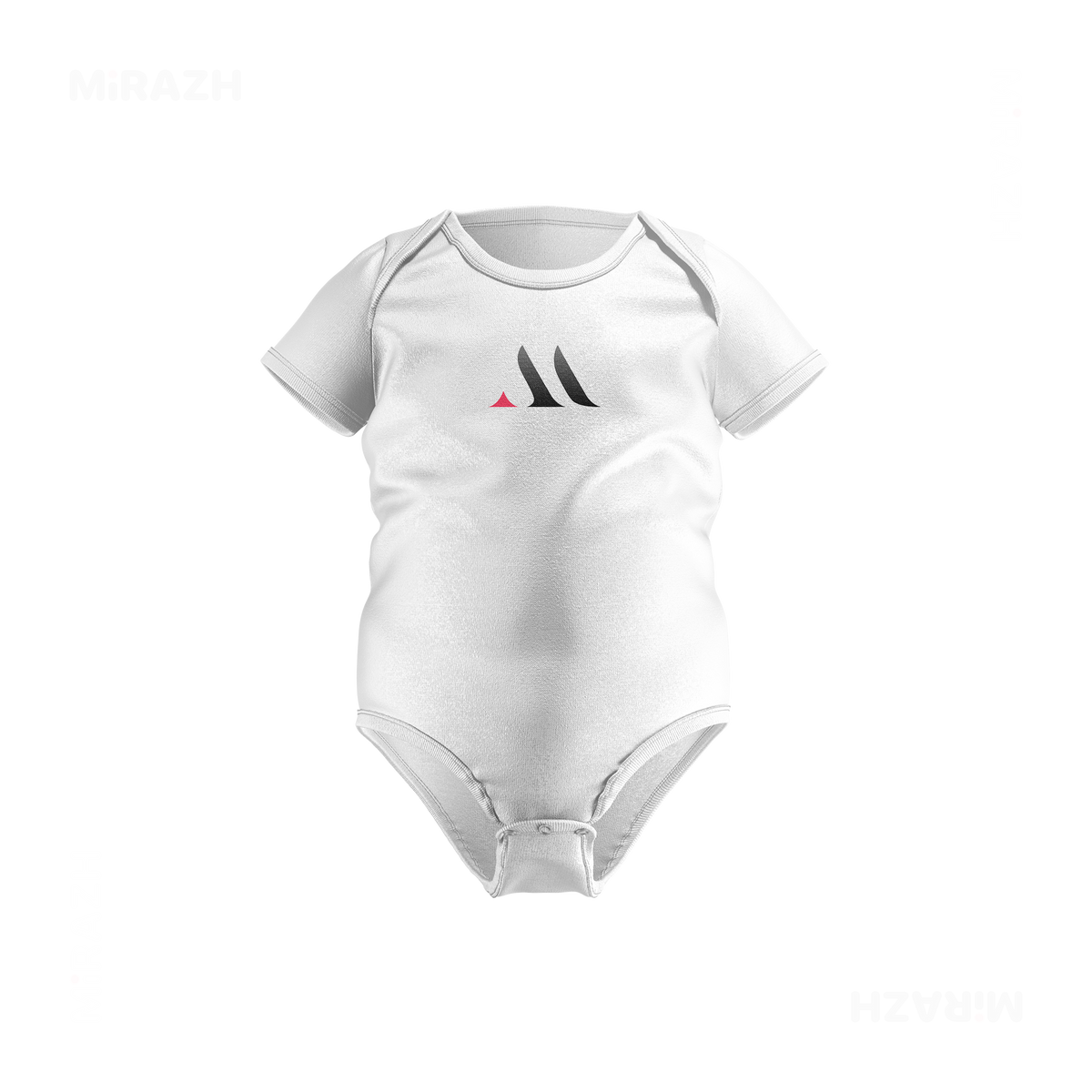 MiRAZHMark Baby Onesies 01 White