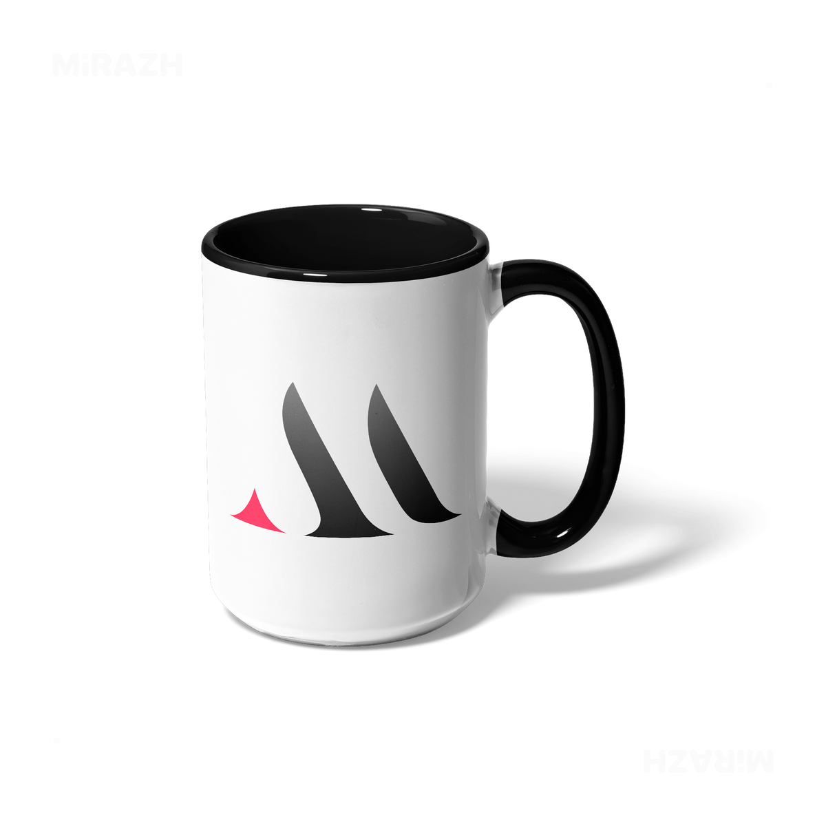 MiRAZHMark Ceramic Mug 01 White Black