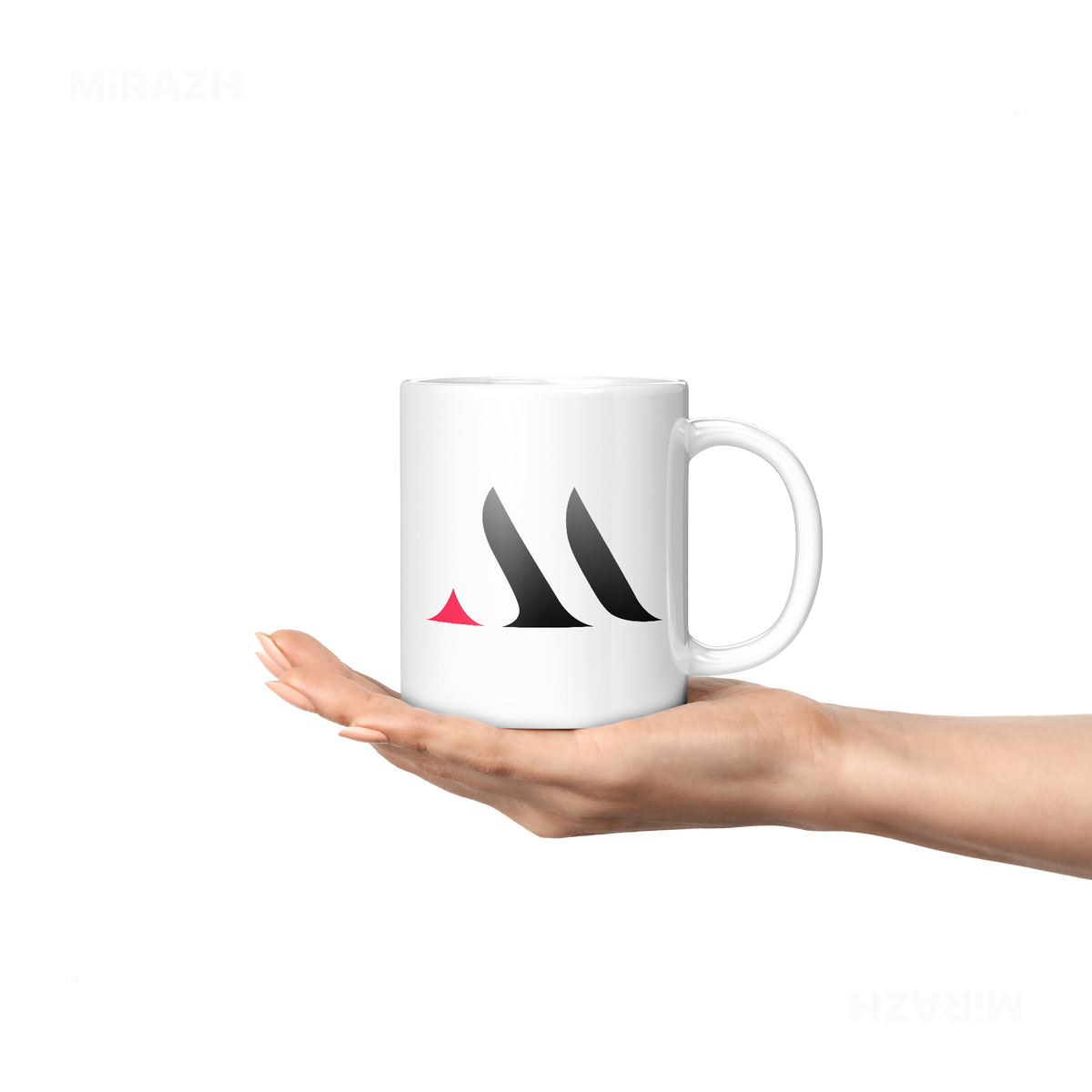 MiRAZHMark Ceramic Mug 04 White